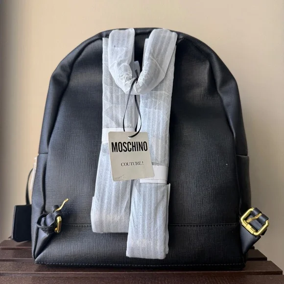 New Moschino Teddy Bear Backpack black medium
